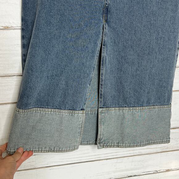 Mustard Seed Denim Midi Jean Skirt Size Medium - Picture 8 of 9